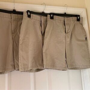 Parker Uniform Shorts - Lot of 3 - Khaki